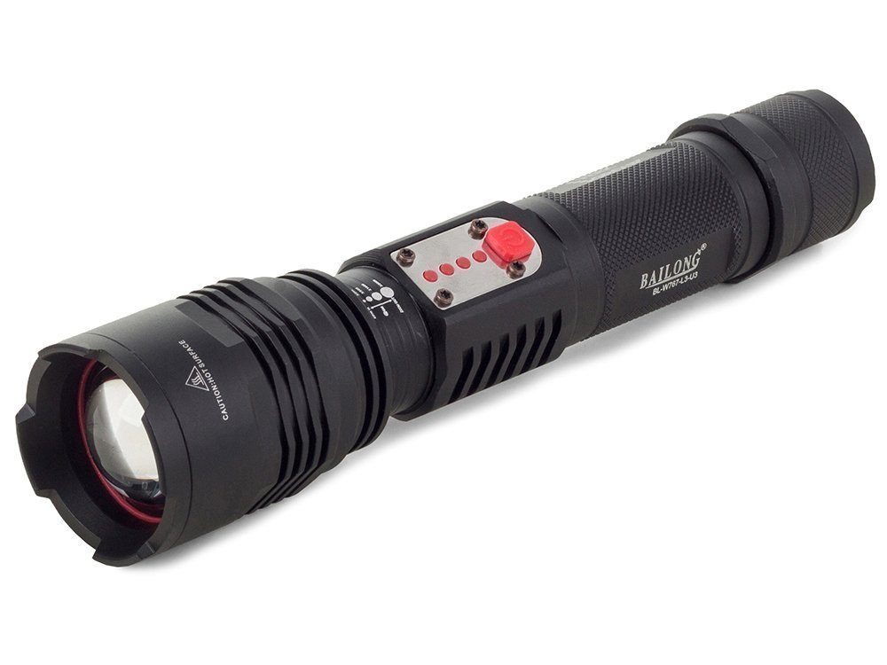 MOCNA LATARKA WOJSKOWA CREE LED USB XML-L T6 POWER BANK